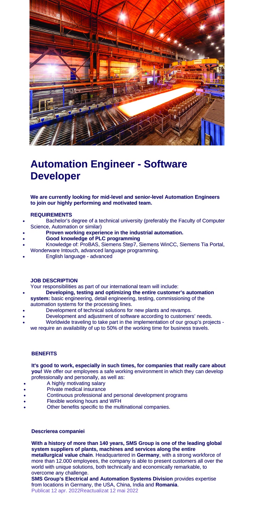 Automation Engineer - Software Developer