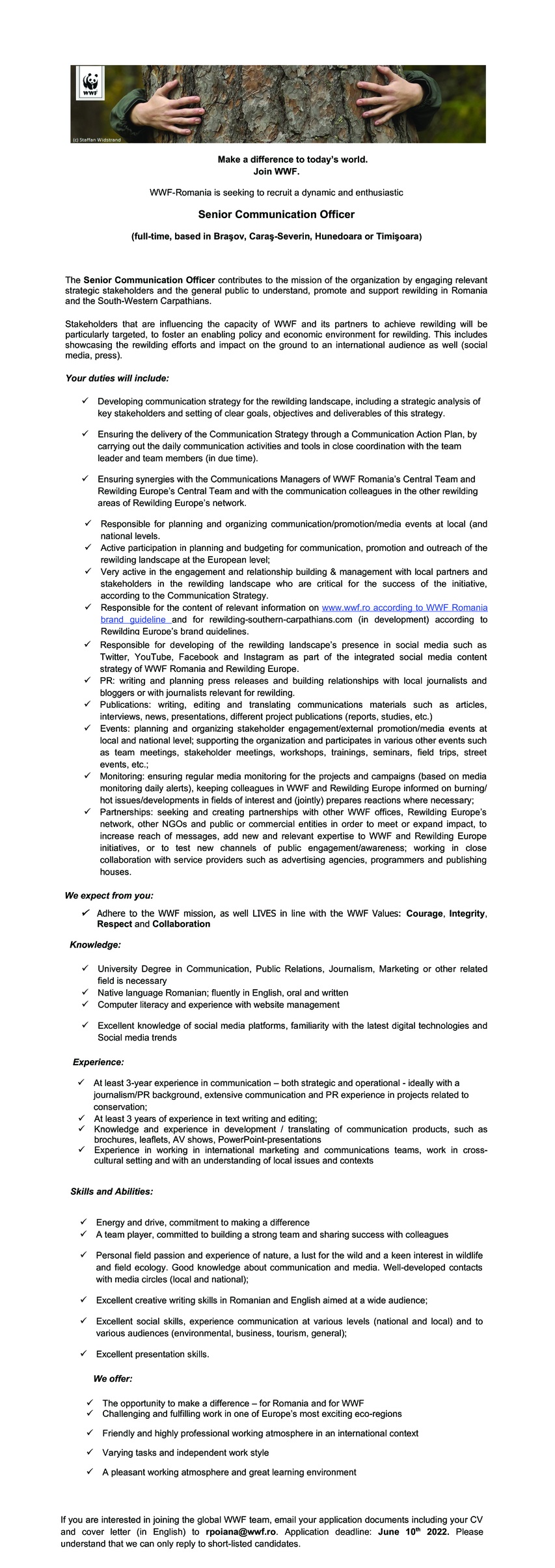 Senior Communication Officer