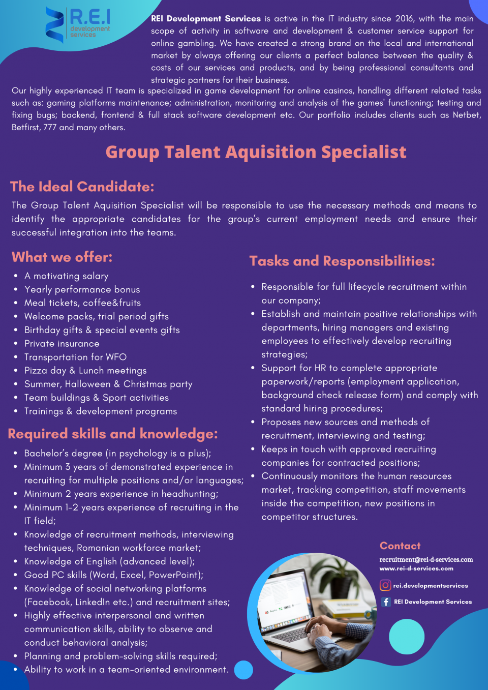 Group Talent Acquisition Specialist