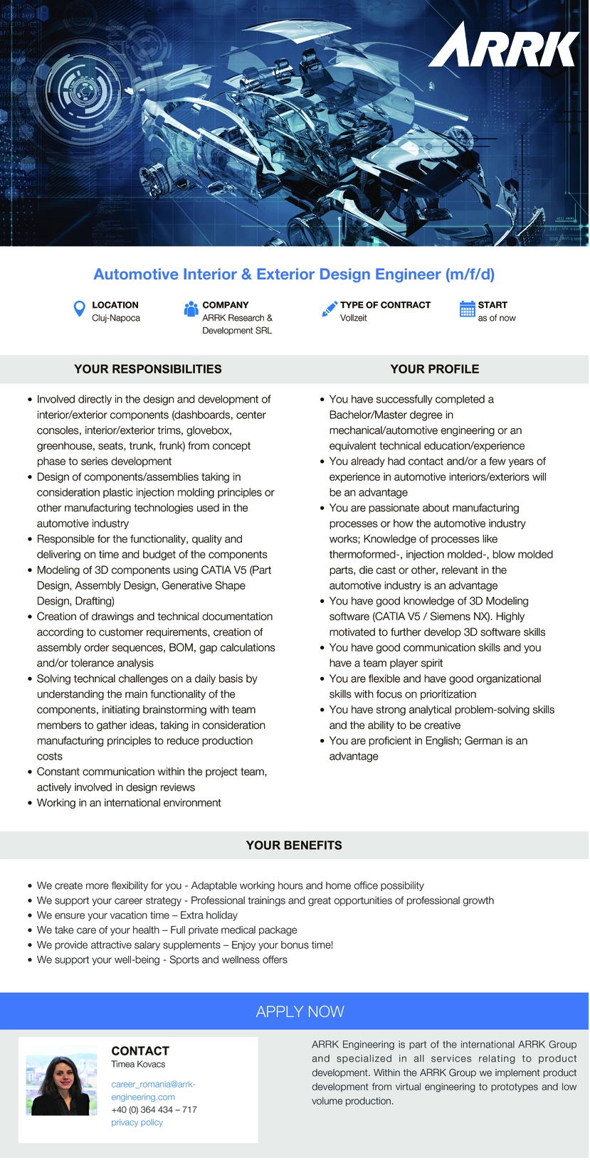 Automotive Interior & Exterior Design Engineer (m/f/d)