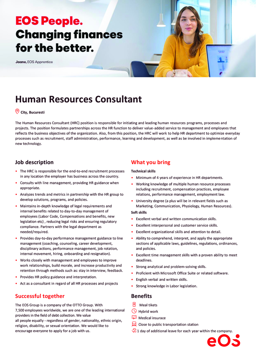 Human Resources Consultant