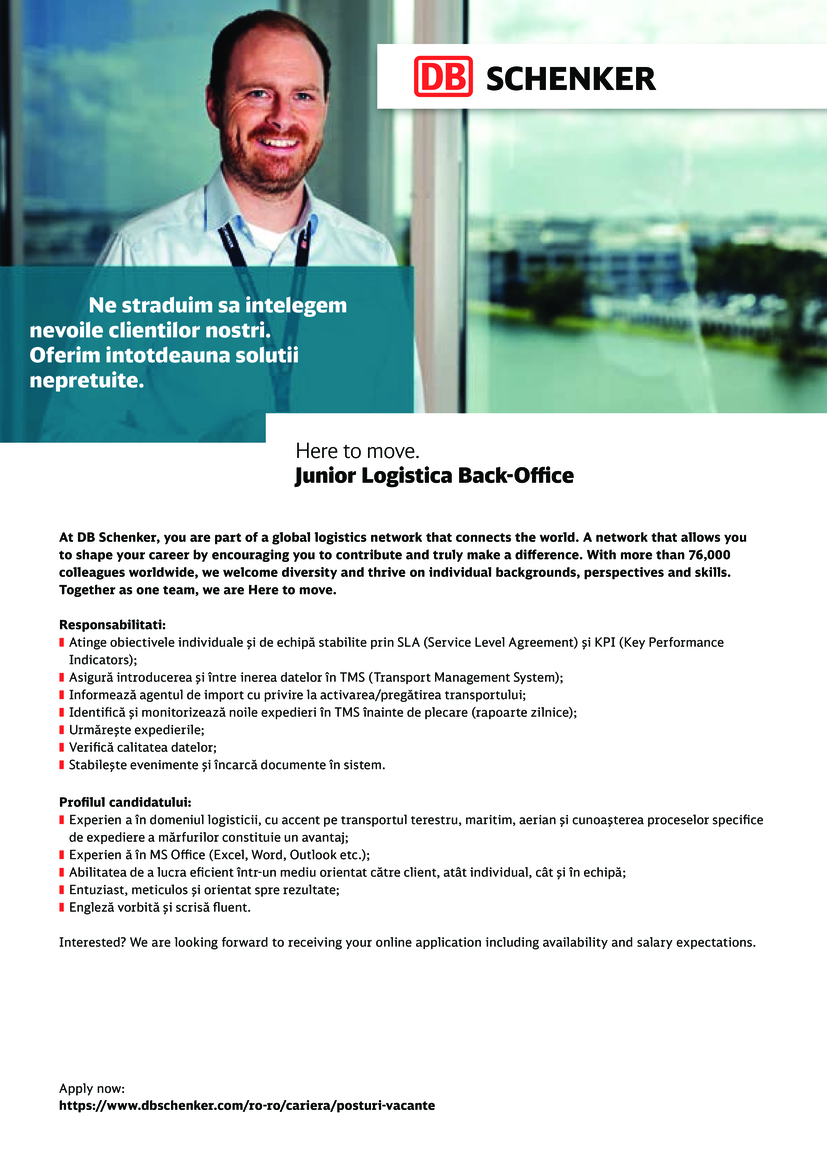 Juniors in Logistics - back office operations