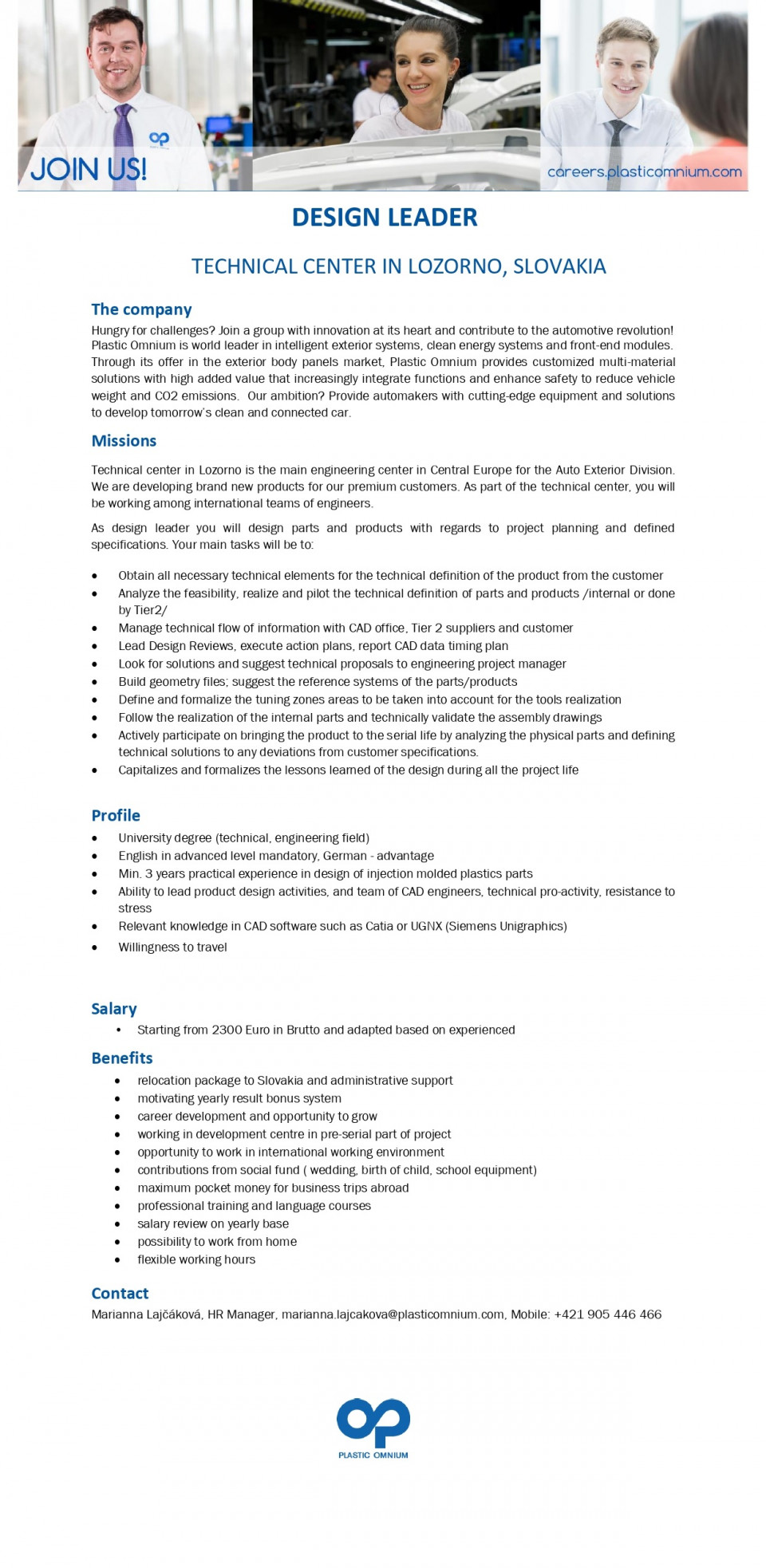 Design Leader - Slovakia