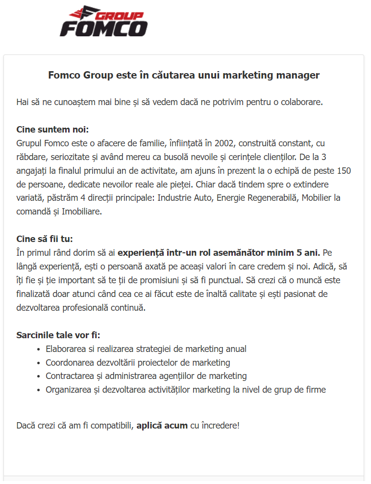Marketing manager