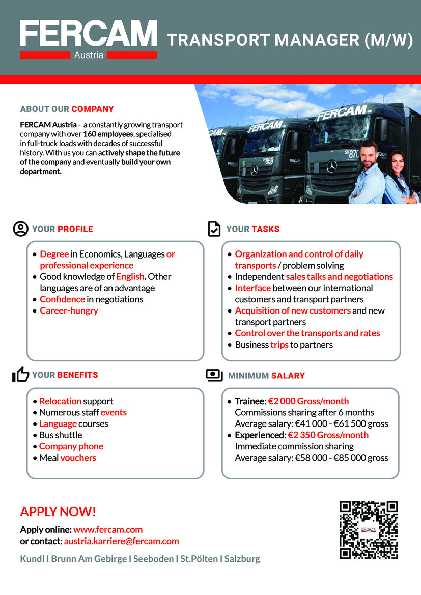Transport Sales Manager (m/f)