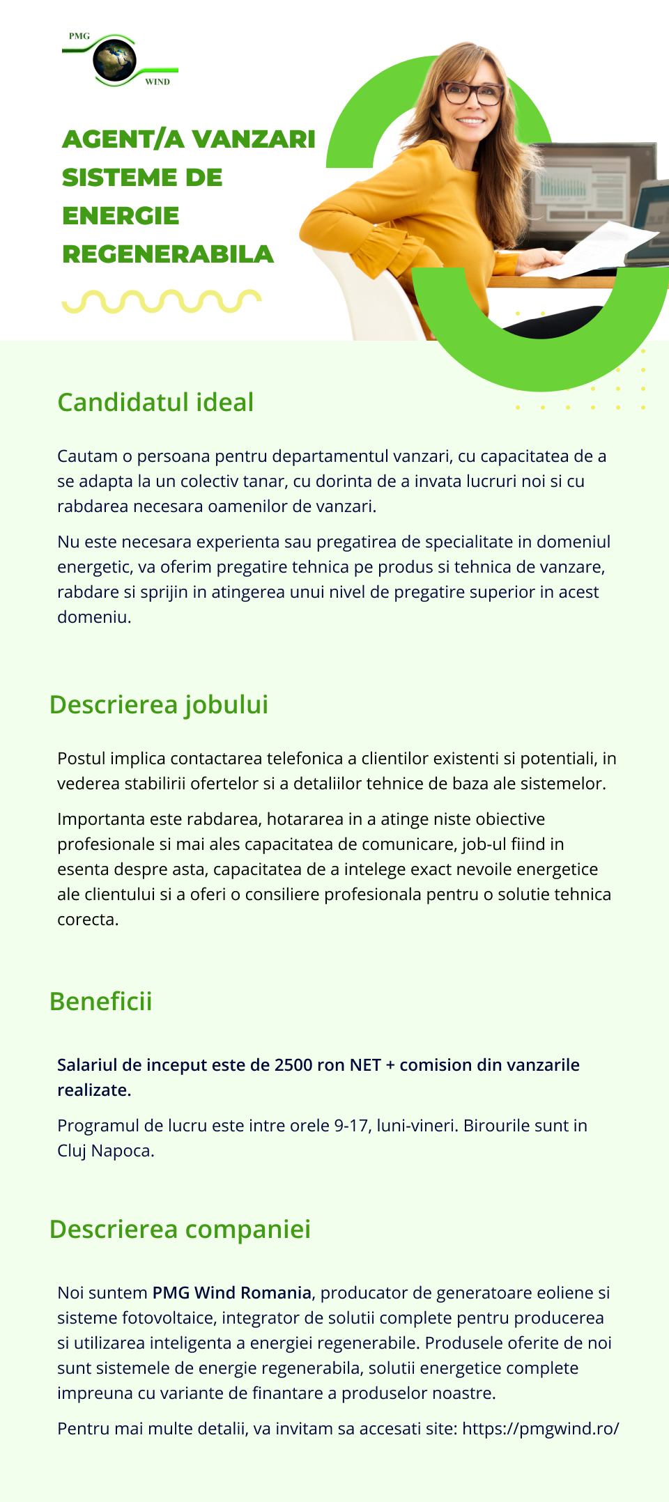 Agent/a vanzari sisteme de energie regenerabila