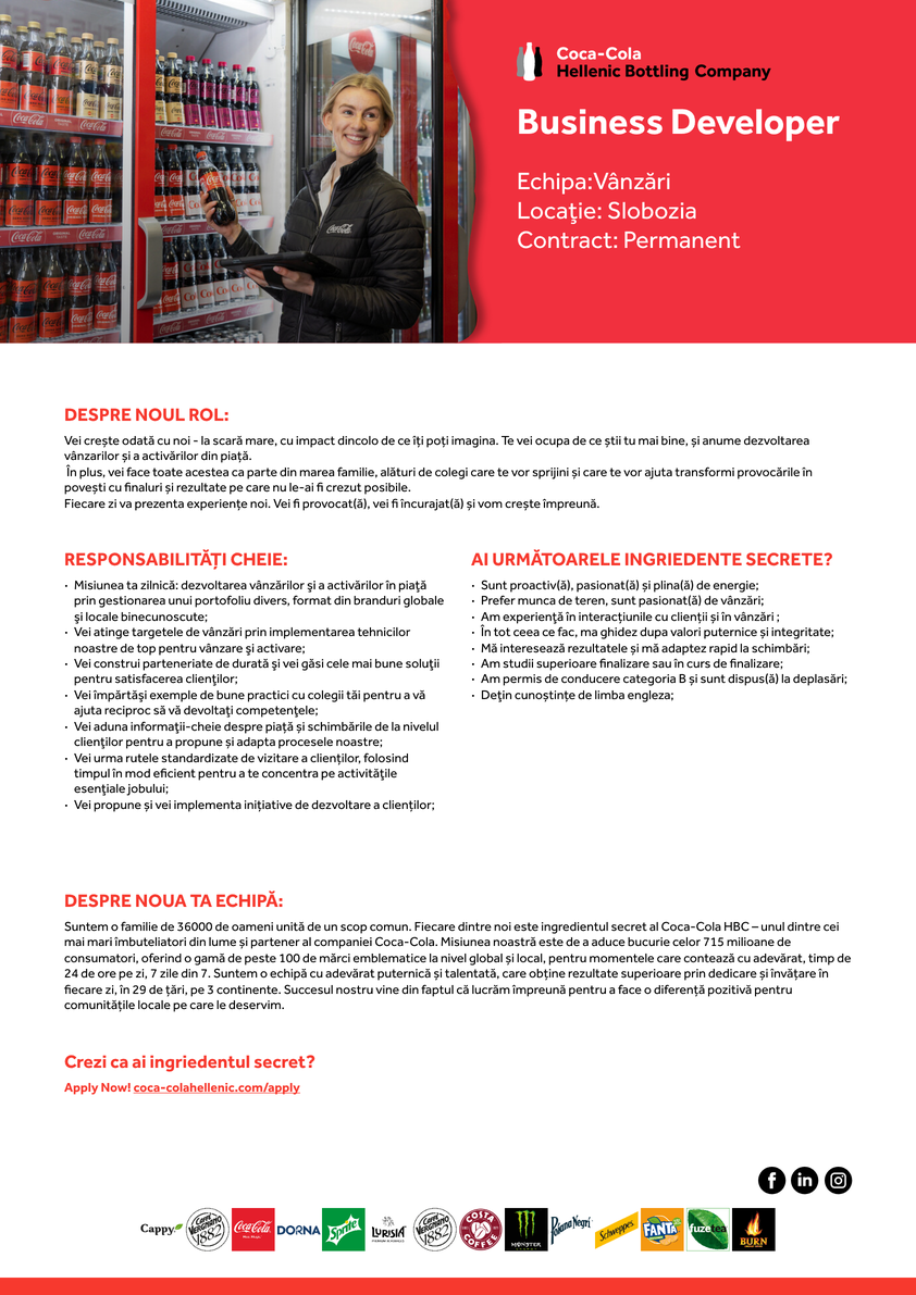 Business Developer - Slobozia