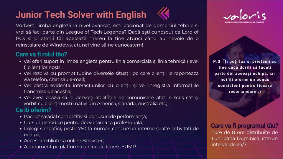 Junior Tech Support with English