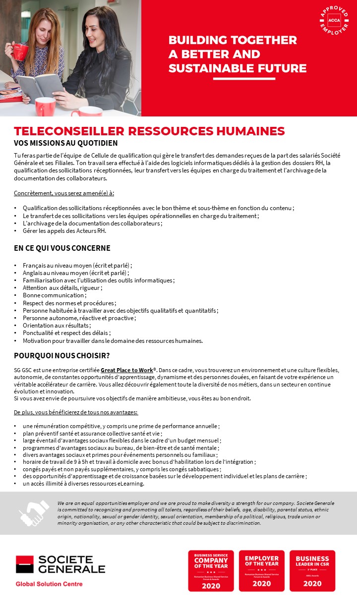 Teleconseiller Ressources Humaines