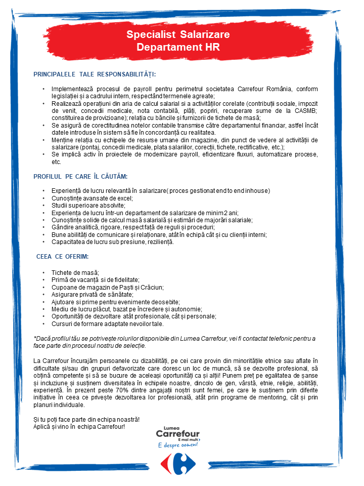 Specialist Salarizare
