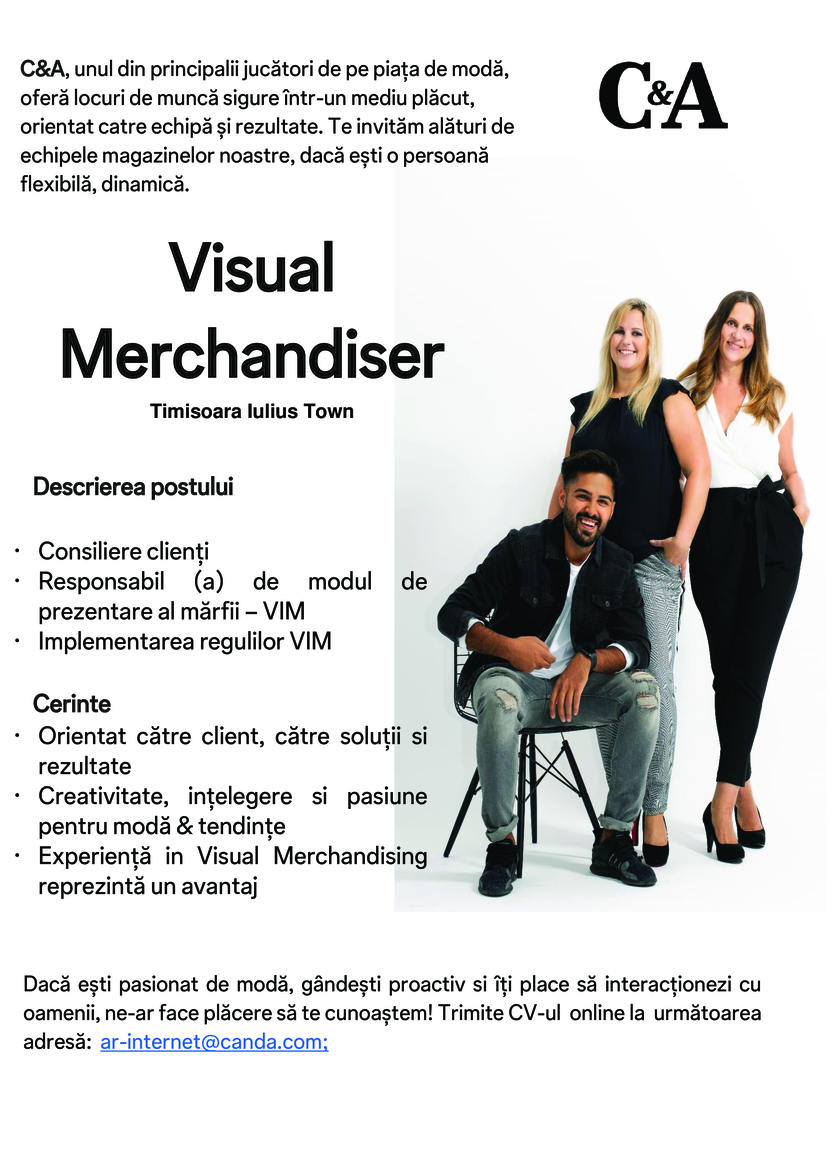 Visual Merchandiser Timisoara Iulius Town