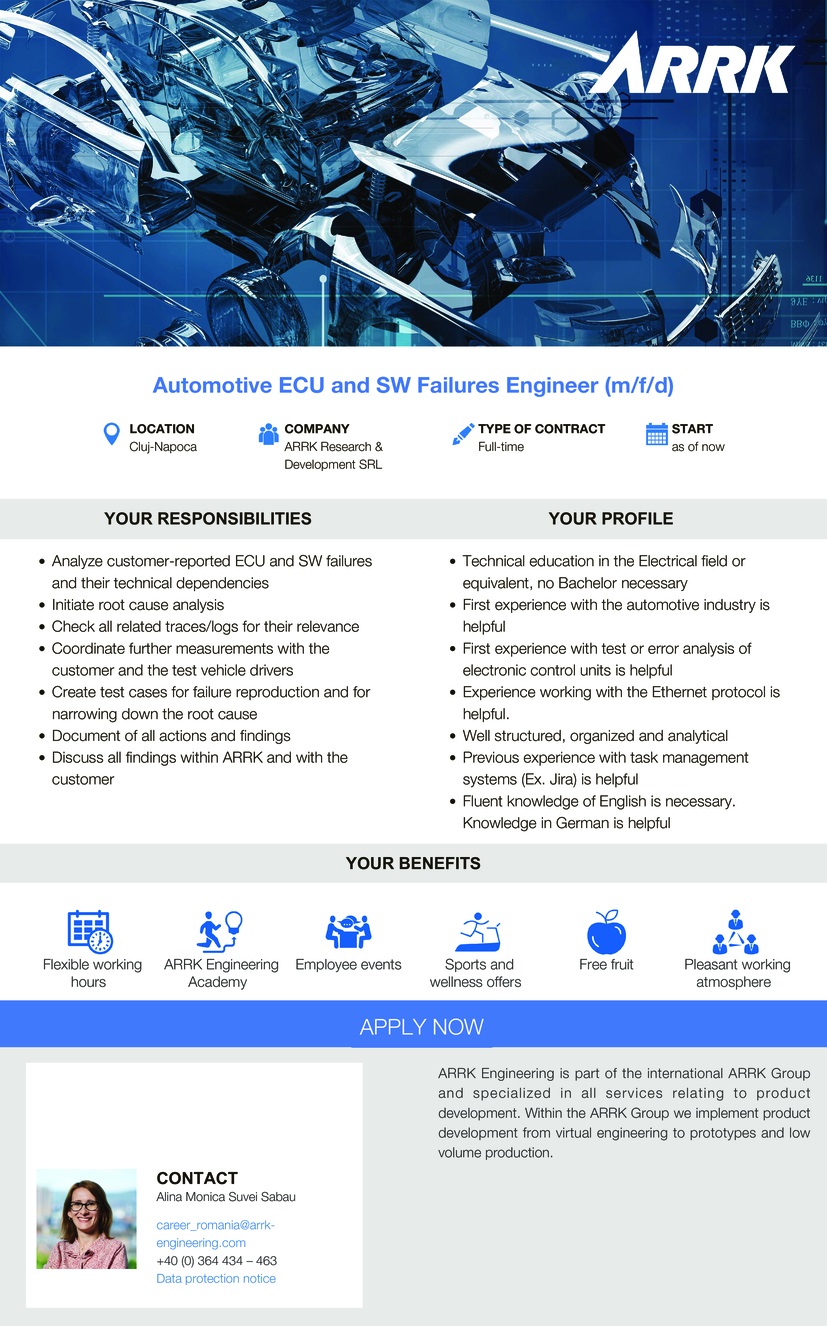 Automotive ECU and SW Failures Engineer (m/f/d)