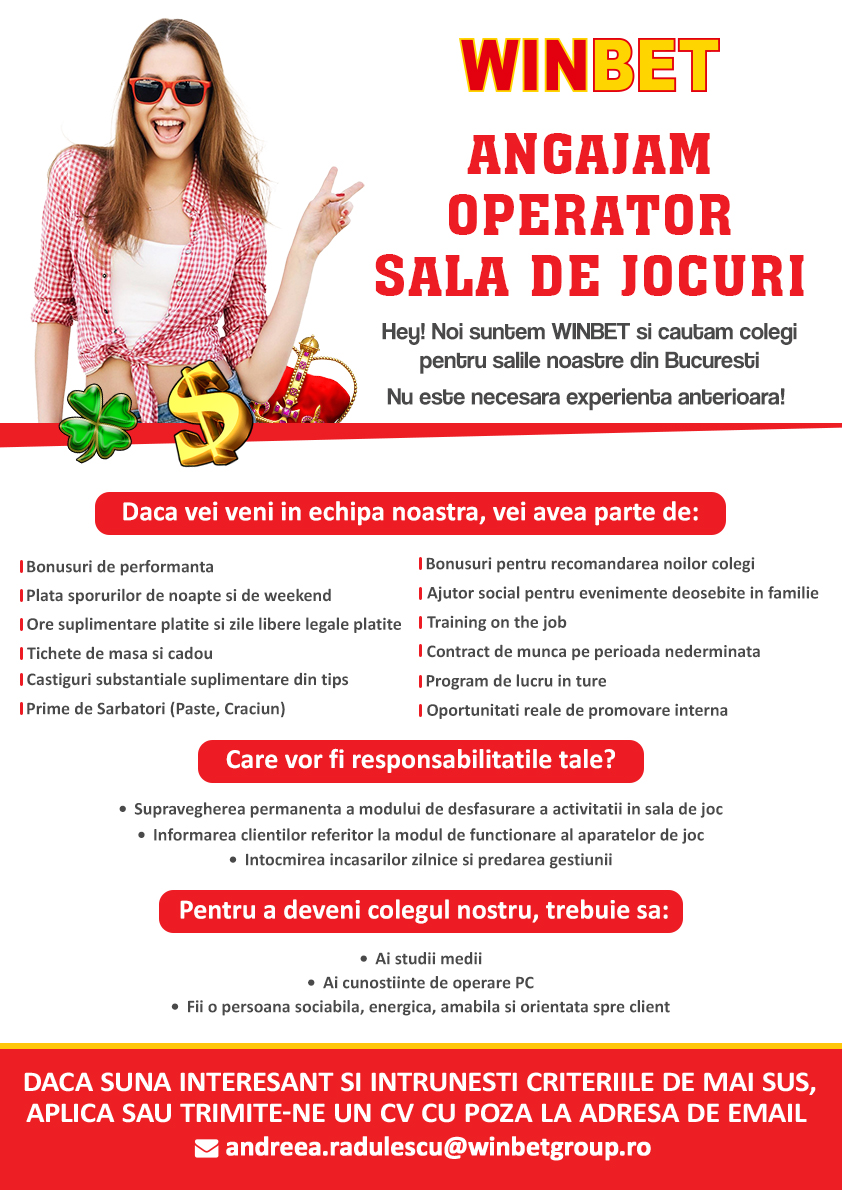 Operator Sala de Jocuri- Bucuresti