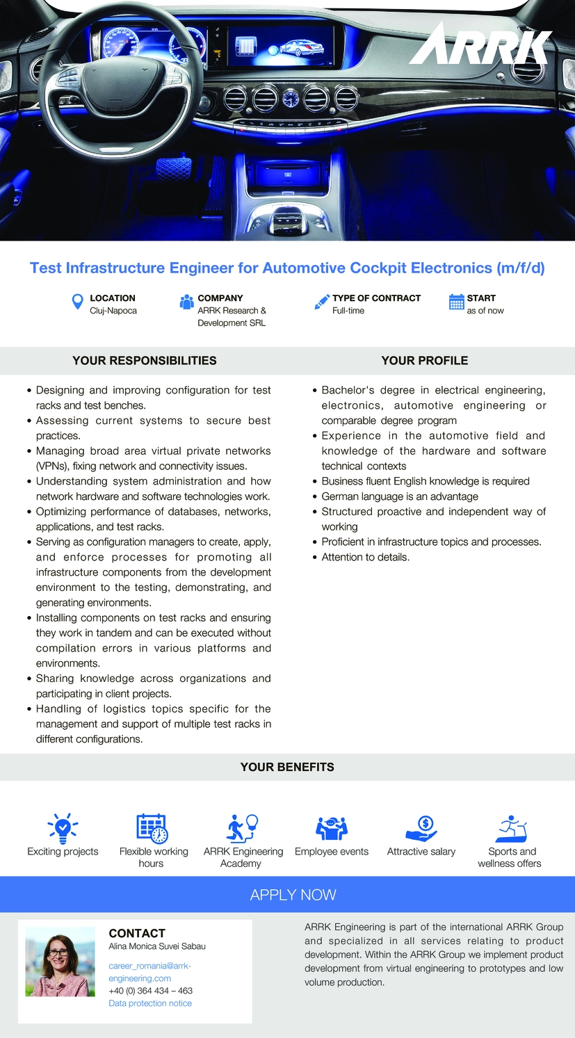 Test Infrastructure Engineer for Cockpit Electronics (m/f/d)