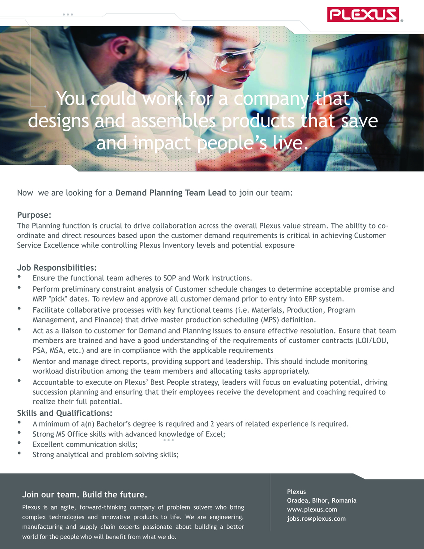Demand Planning Team Lead