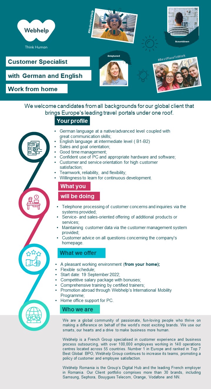 Customer Specialist with German & English WFH