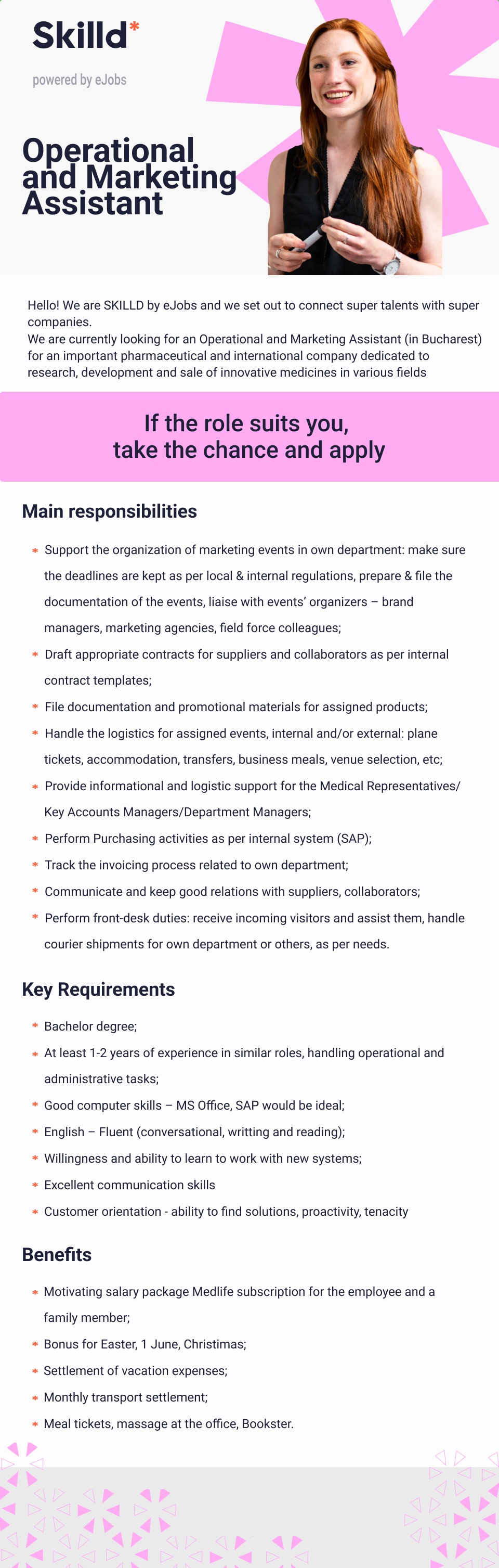 Operational & Marketing Assistant