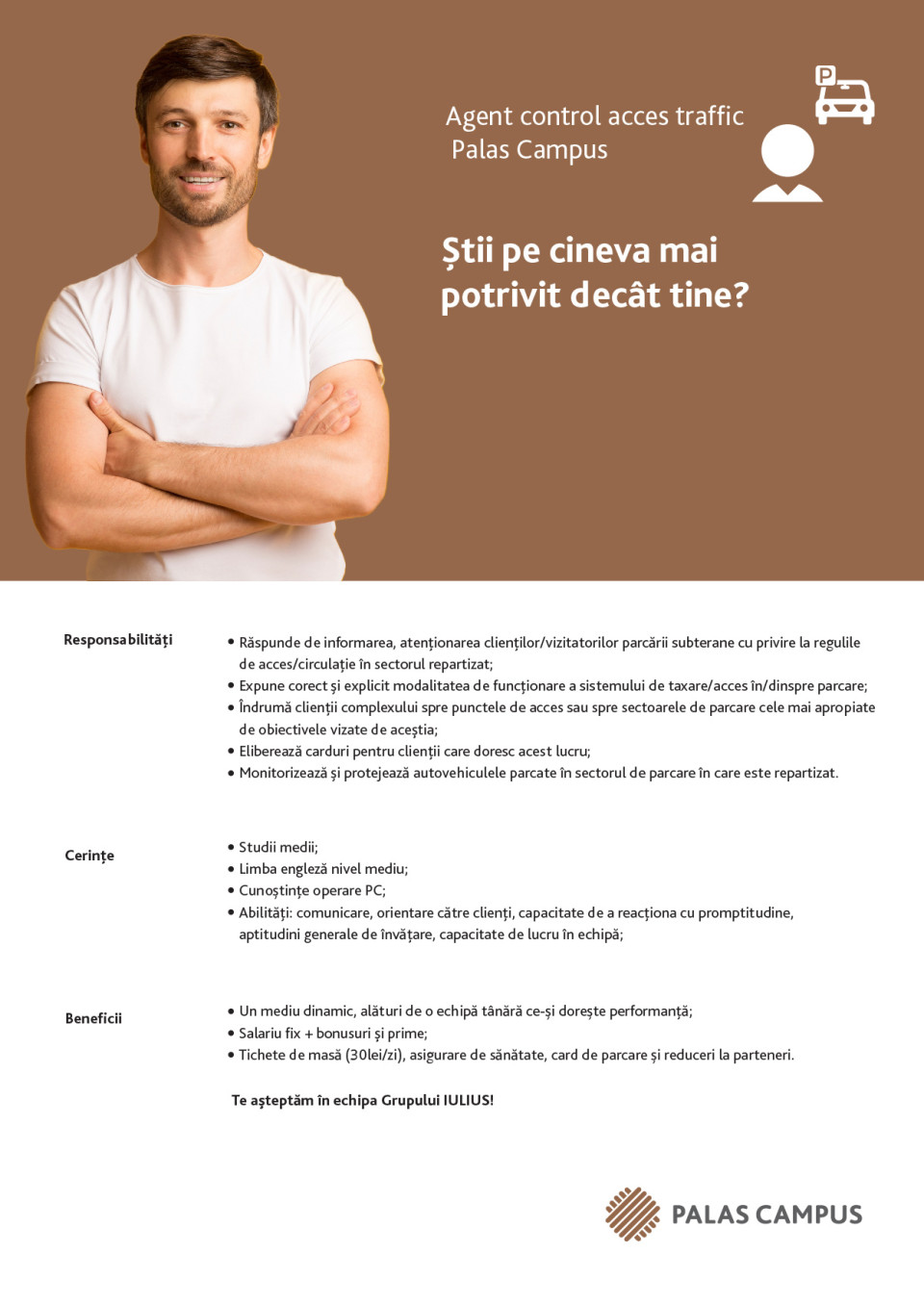 Agent control access traffic – Palas Campus Iasi