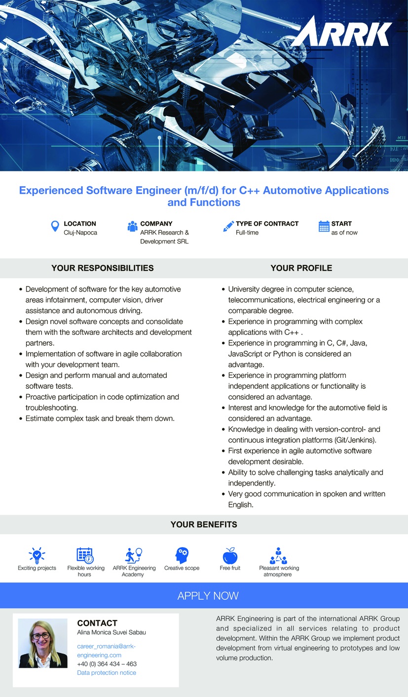 Experienced Software Engineer- C++ Automotive Apps&Functions