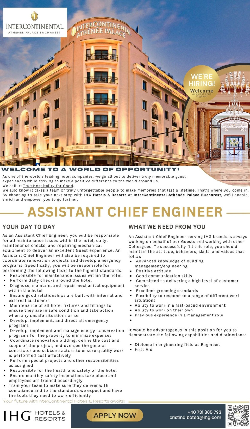 Assistant Chief Engineer
