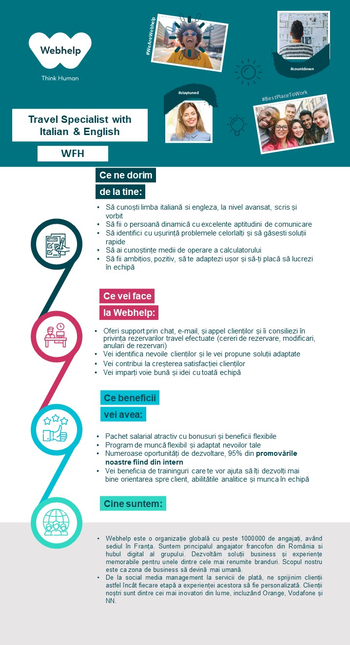 Travel Specialist with Italian & English WFH
