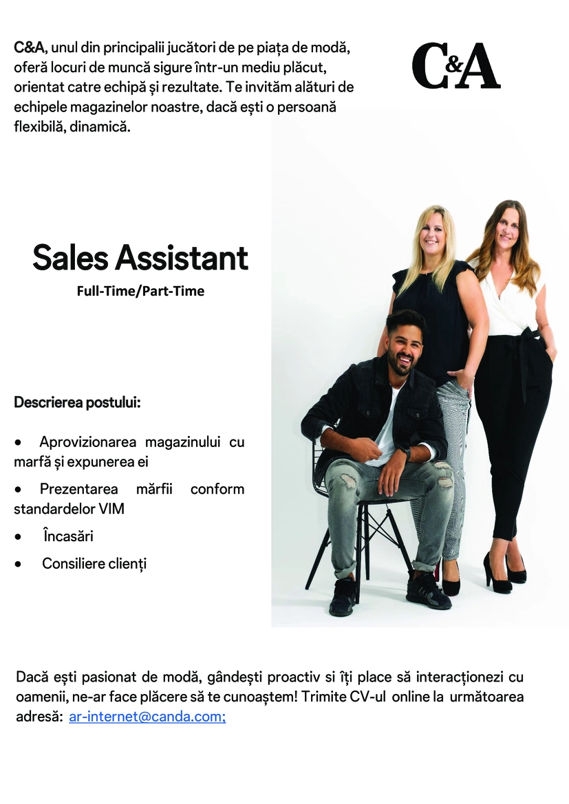 Sales Assistant Sibiu