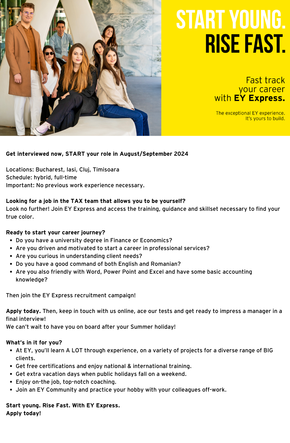 Junior Tax Consultant - EY Express