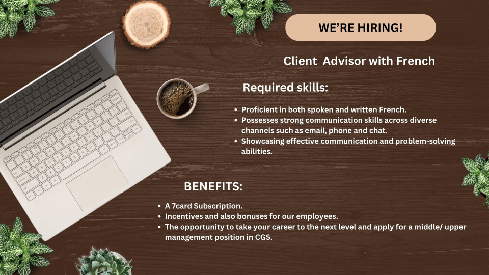Client Advisor with French - Brasov / Bucharest