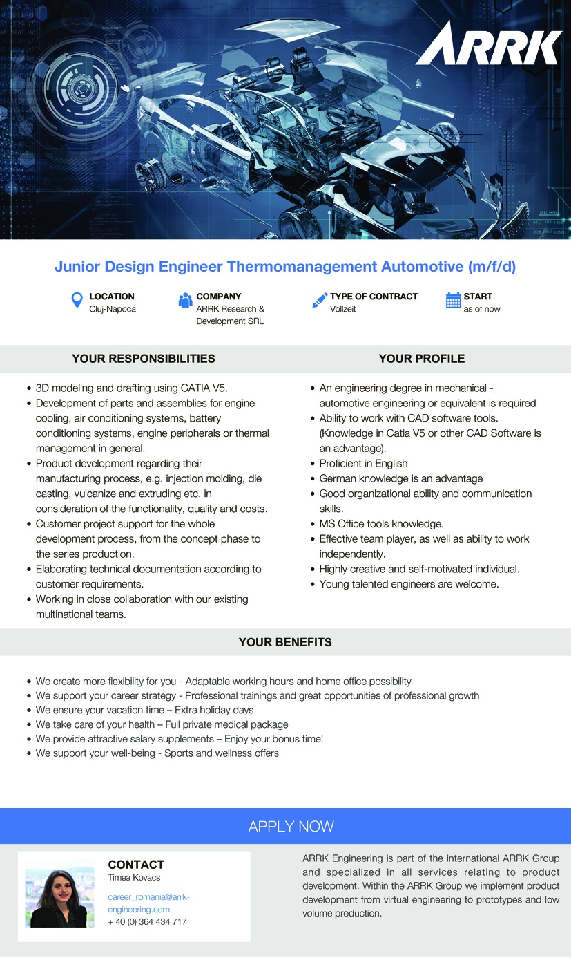 Junior Design Engineer Thermomanagement Automotive (m/f/d)
