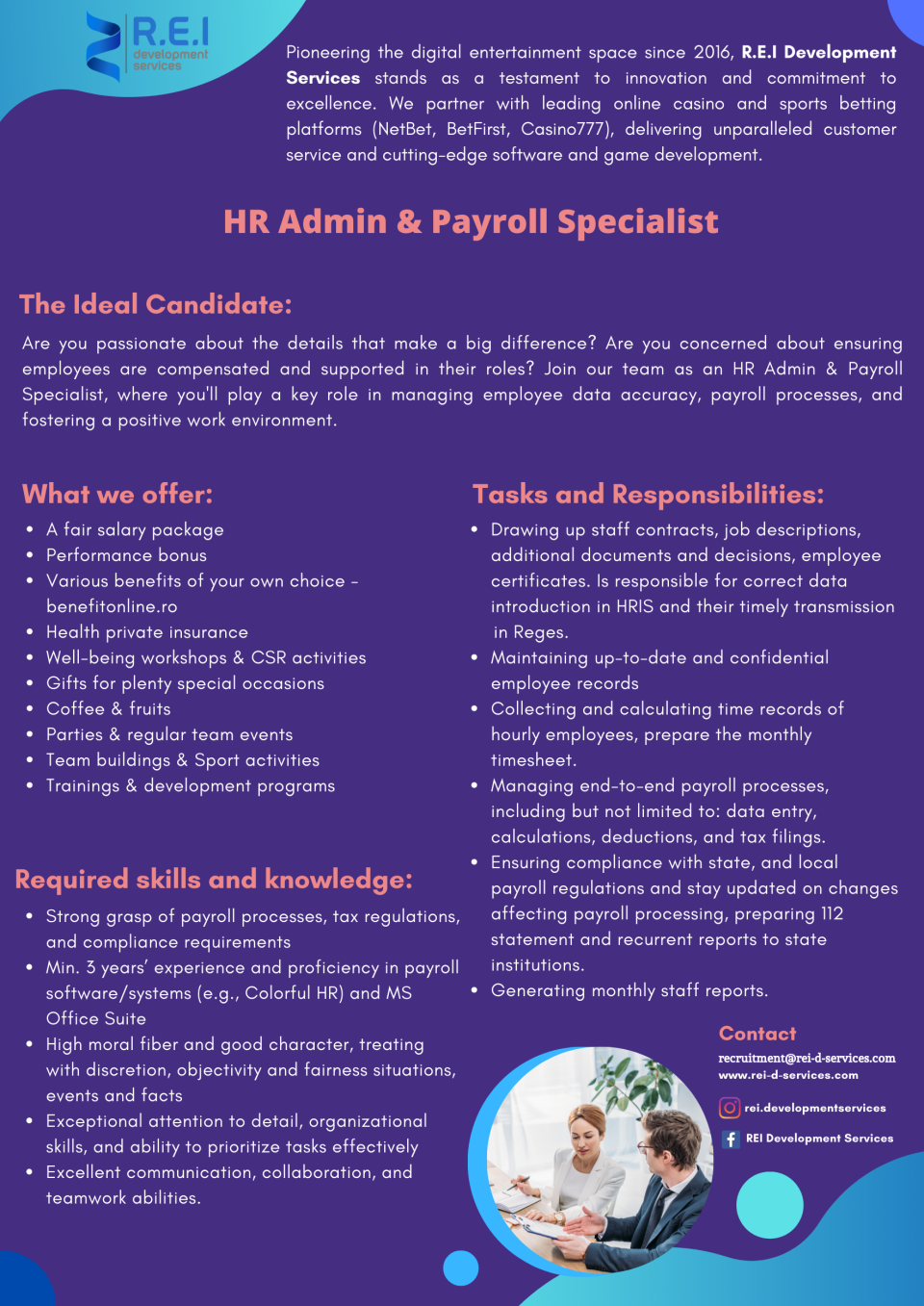 HR Admin & Payroll Specialist
