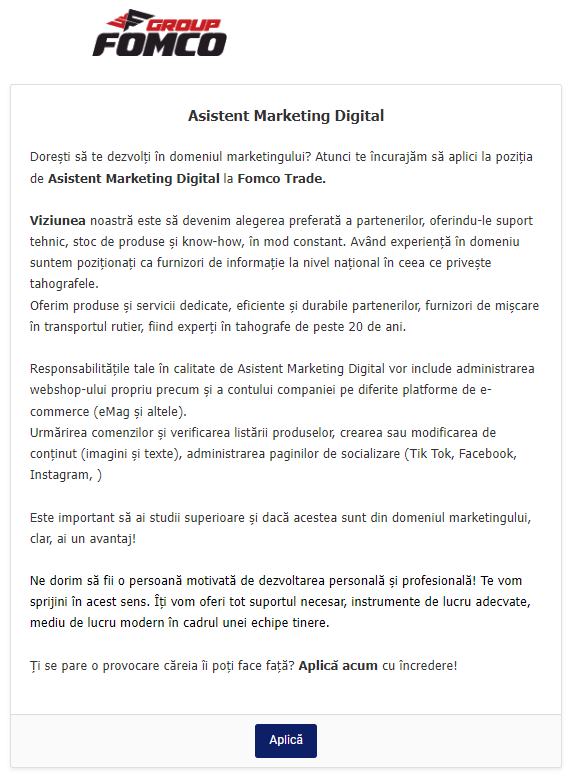 Asistent Marketing Digital