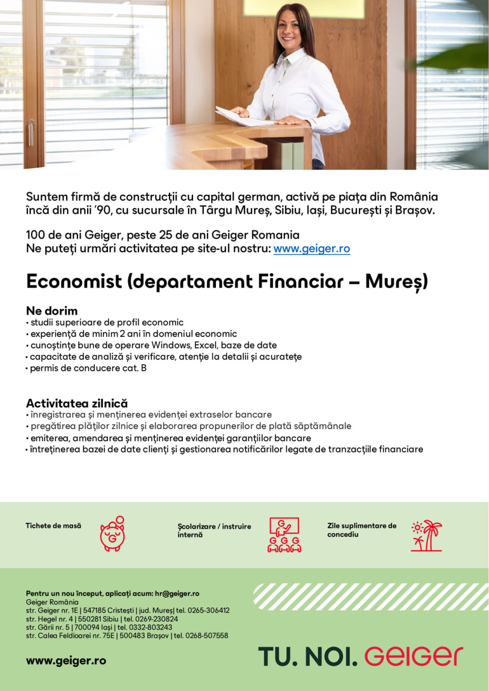 Economist (Financiar - Mures)