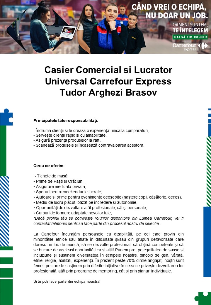 Casier si Lucrator Universal Carrefour Express Tudor Arghezi