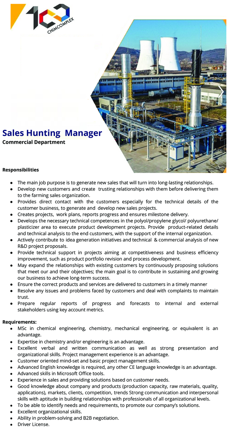 Sales Hunting  Manager