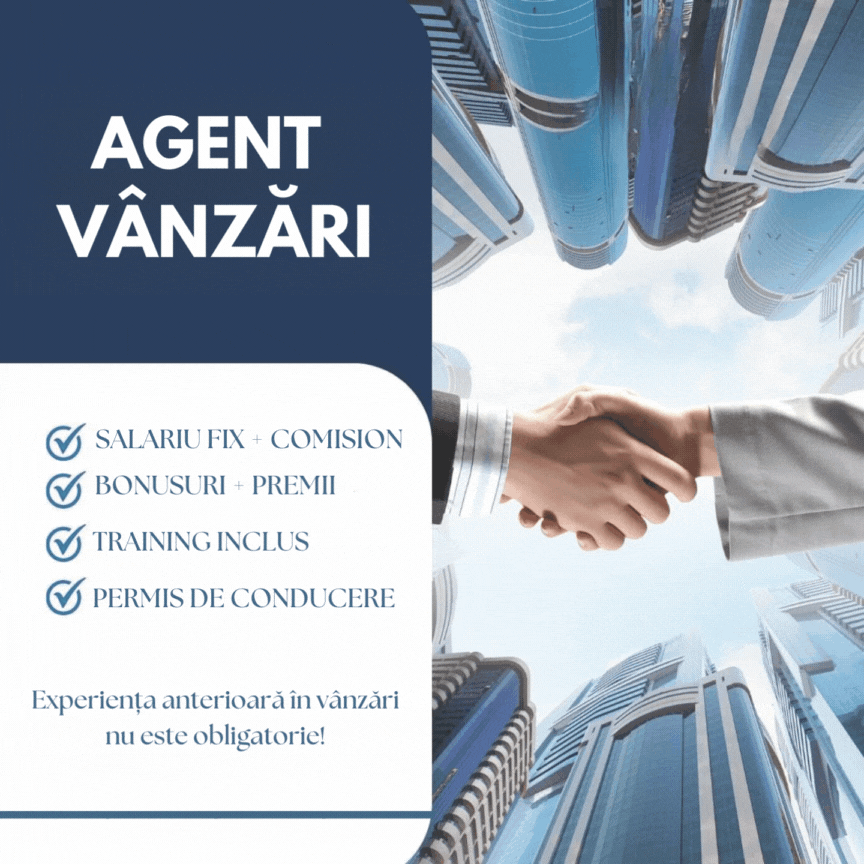 Agent de Vanzari - Flexibilitate si Oportunitate
