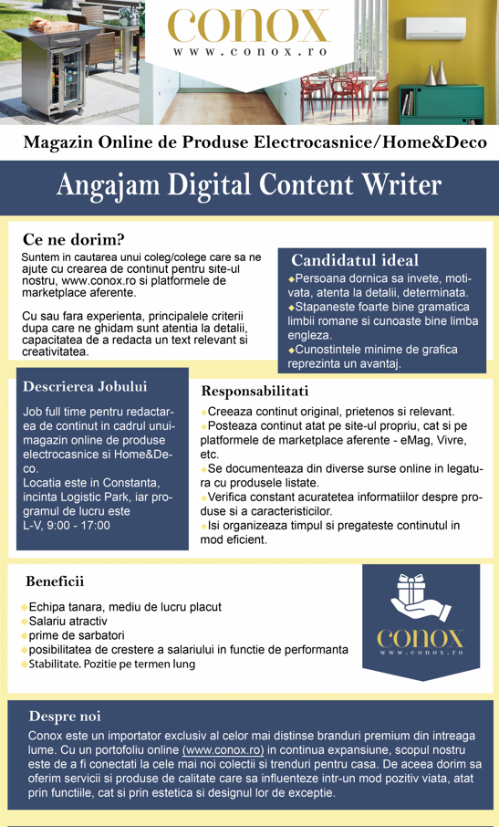 Content Specialist / Content Editor – E-commerce