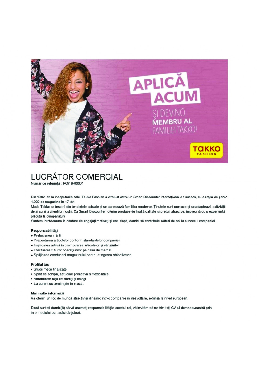 Lucrator comercial -  Targu Mures, Brasov, Ploiesti, Alba Iulia, Targoviste