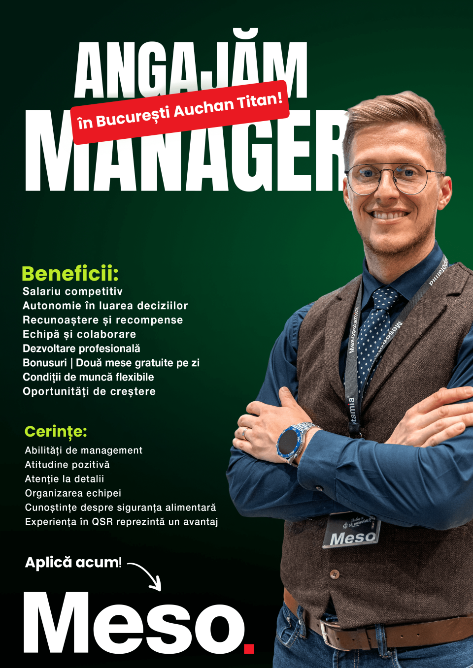 Manager Restaurant - Mesopotamia Bucuresti Auchan Titan