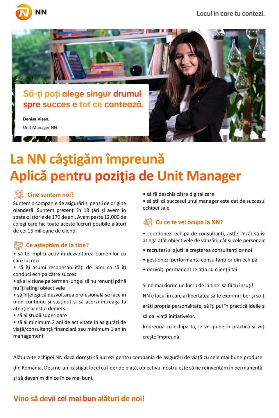 Manager de Echipă NN Agenția Brașov