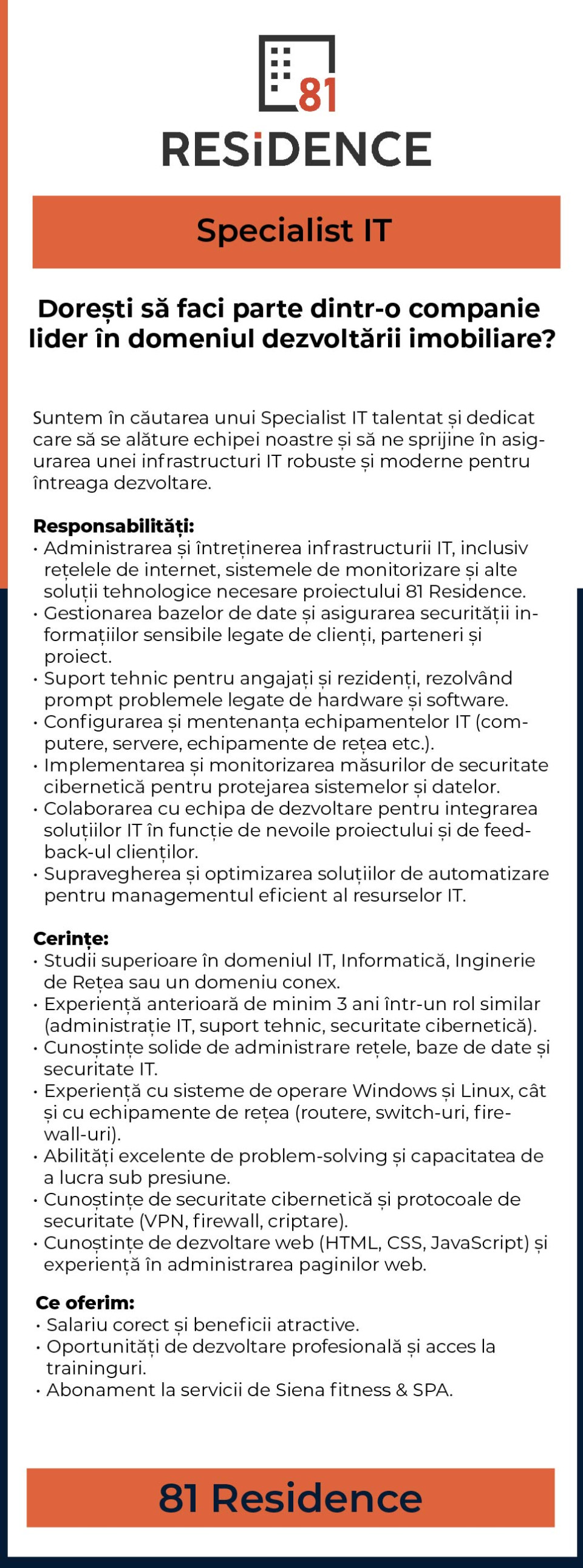 Specialist IT (part-time / full-time)