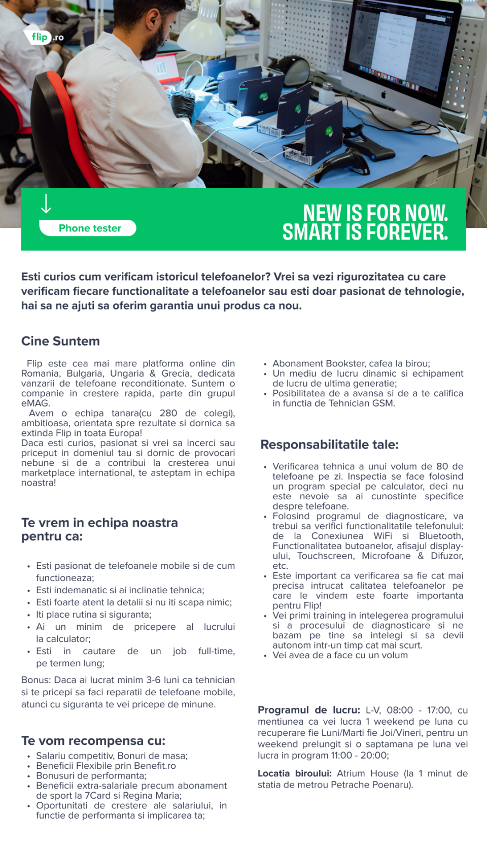 Smartphone Tester (Verificare tehnica telefoane / QC)