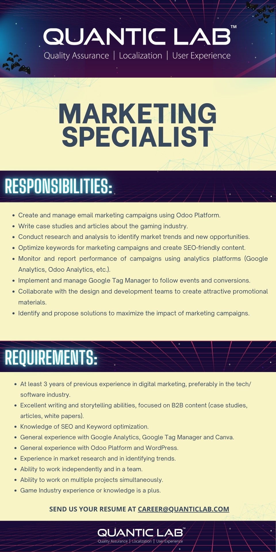 Marketing Specialist