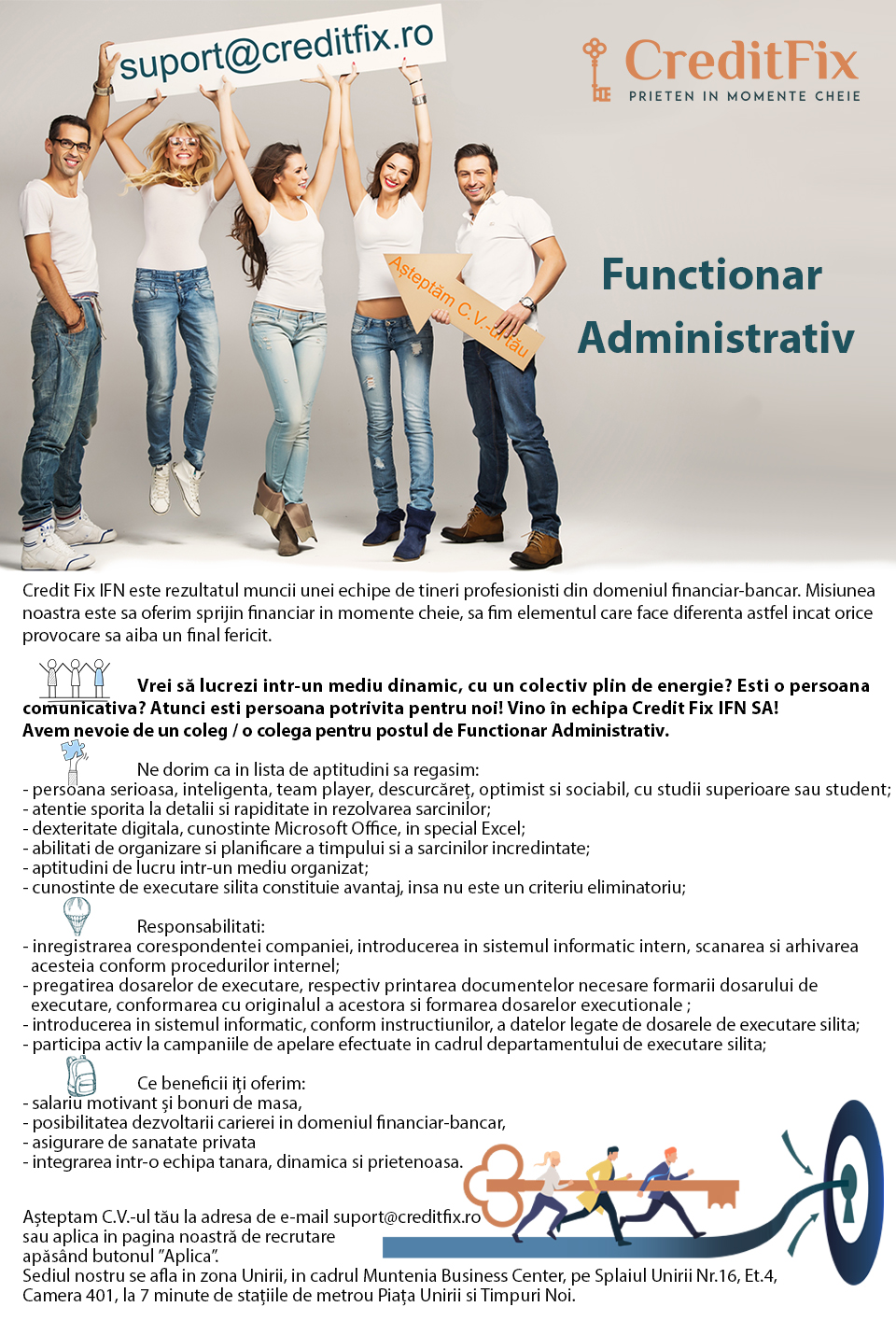 Functionar Administrativ (Remote din Bucuresti)