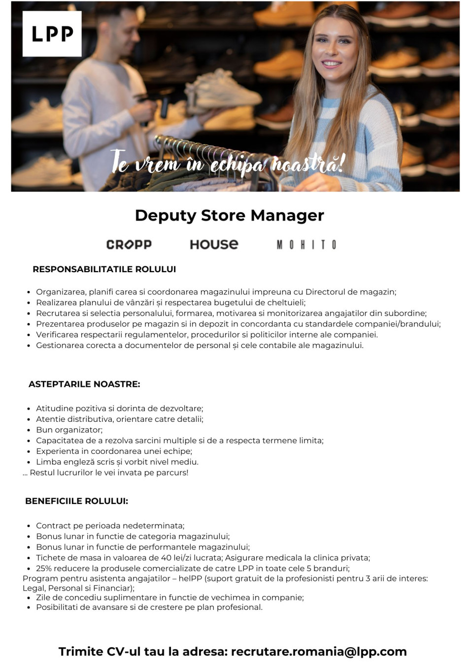 Deputy Store Manager MOHITO