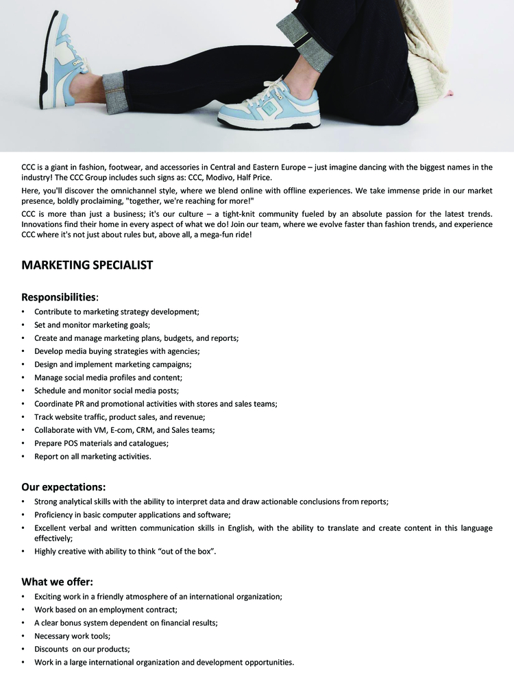 Marketing Specialist CCC