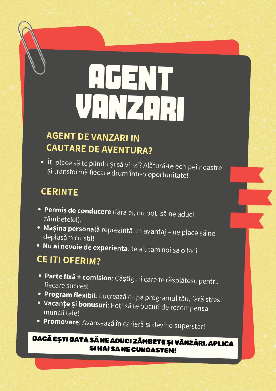 Reprezentant vânzări cu deplasare