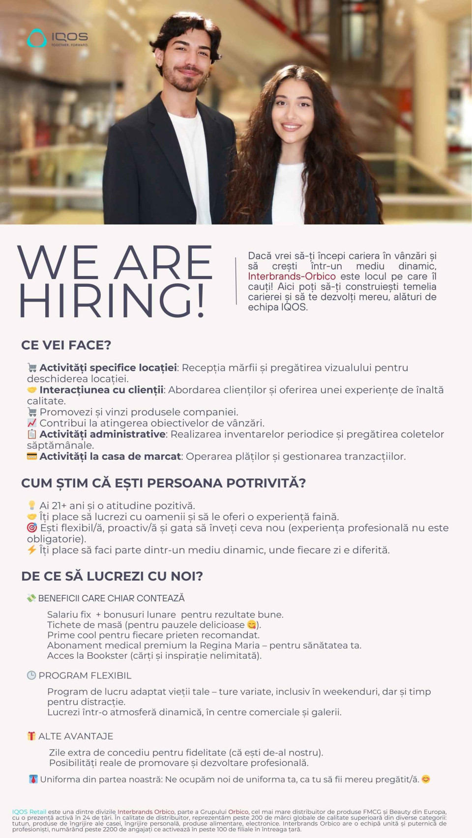 Brand Retail Advisor IQOS - TIMISOARA (Part-time)