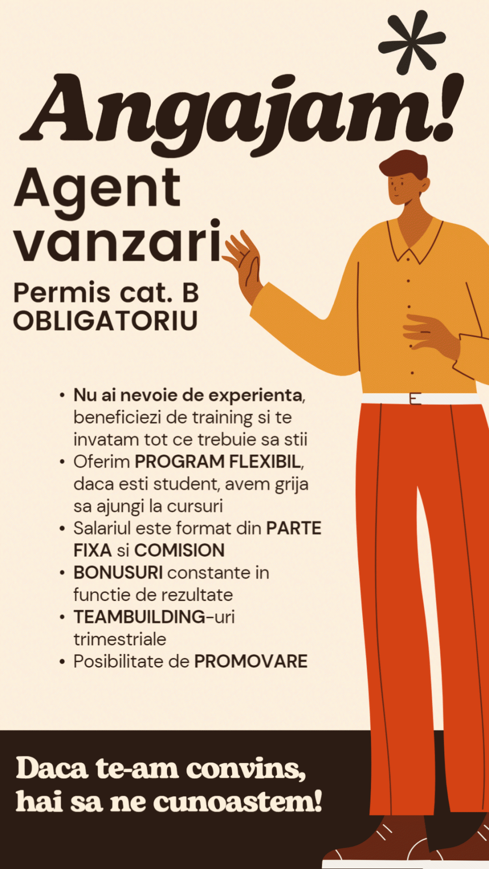 Agent vanzari 4000-7000 lei, program flexibil