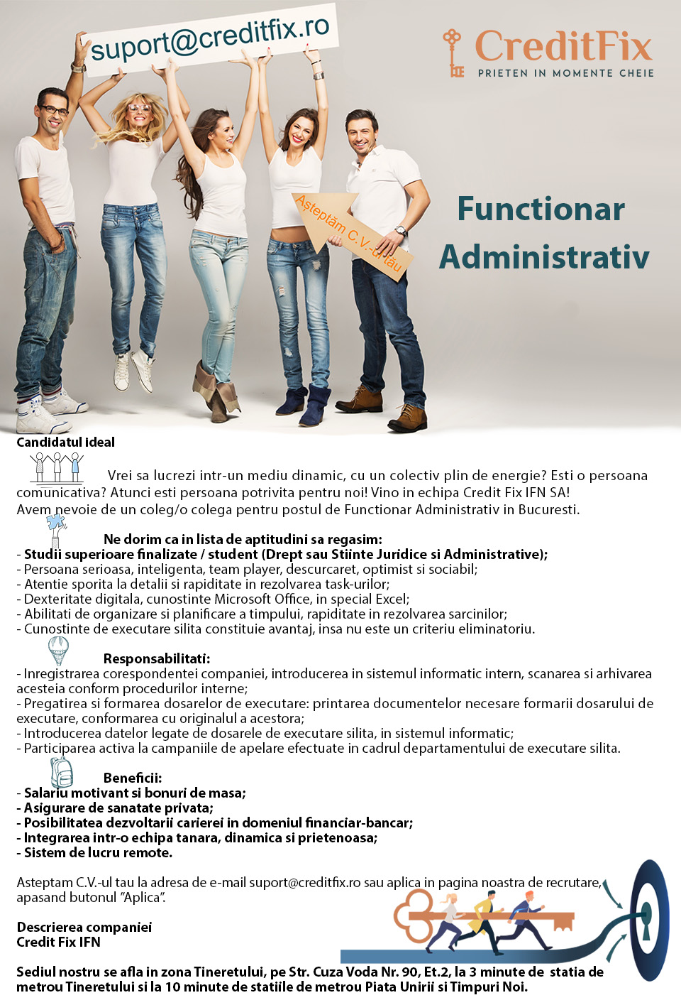 Functionar Administrativ (Remote din Bucuresti)