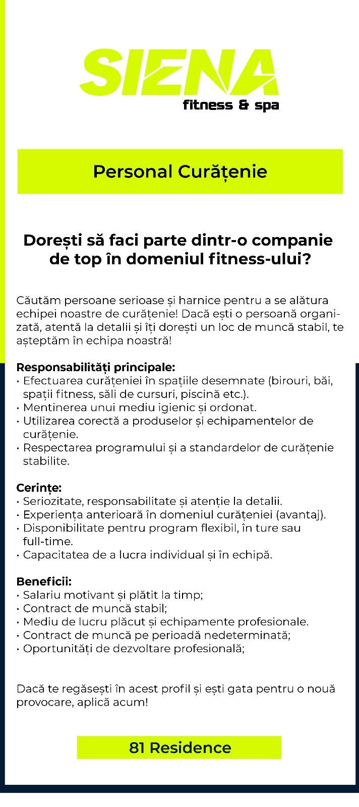 Personal Curatenie - Popesti Leordeni